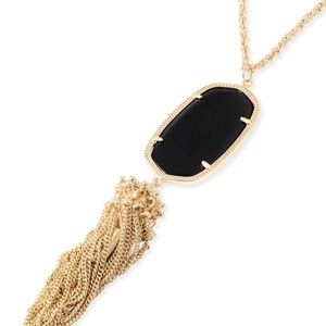 Black Kendra Scott necklace with tassel